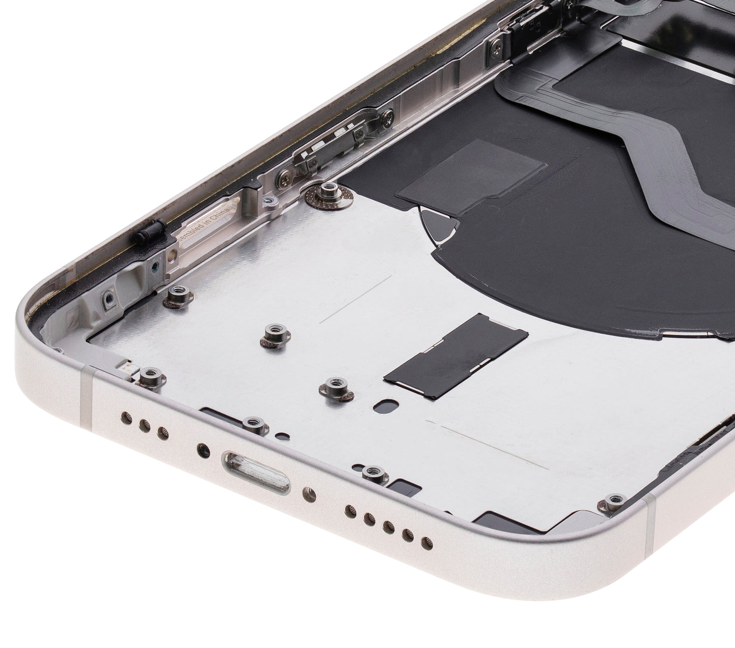 Back Housing W/ Small Parts For iPhone 12 (US Version) (Used OEM Pull: Grade B) (White)