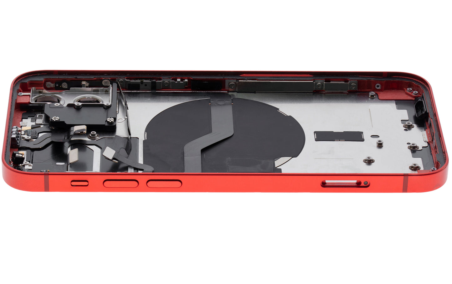 Back Housing W/ Small Parts For iPhone 12 (US Version) (Used OEM Pull: Grade C) (Red)