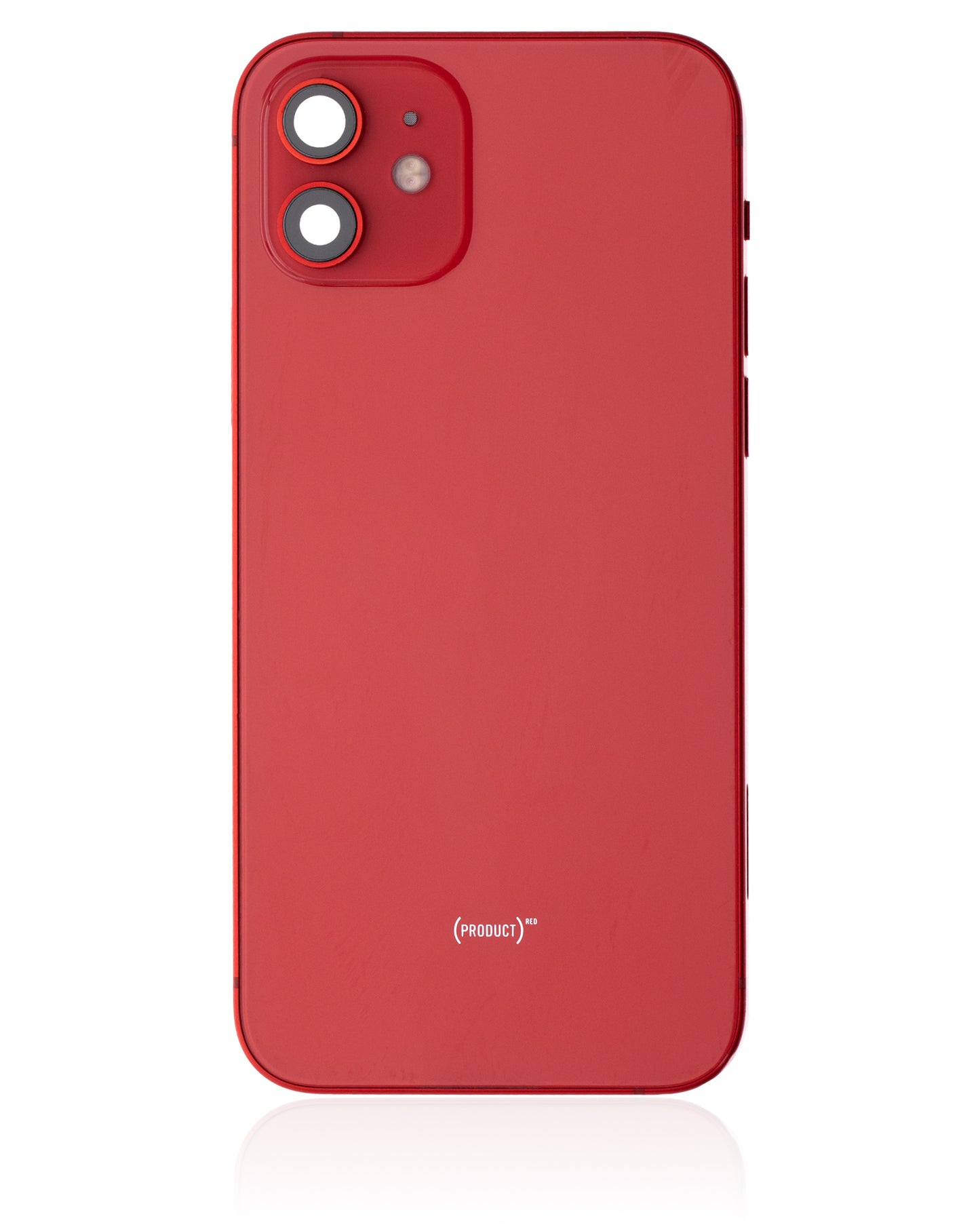 Back Housing W/ Small Parts For iPhone 12 (US Version) (Used OEM Pull: Grade B) (Red)