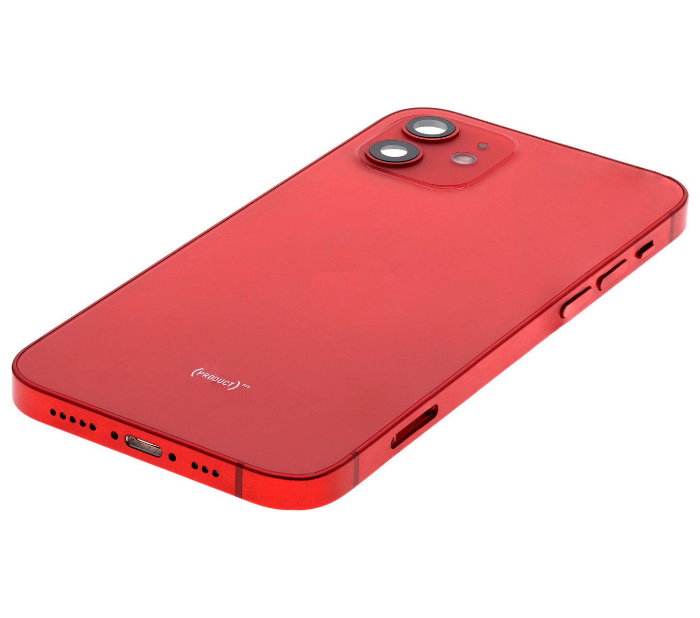 Back Housing W/ Small Parts For iPhone 12 (US Version) (Used OEM Pull: Grade A) (Red)