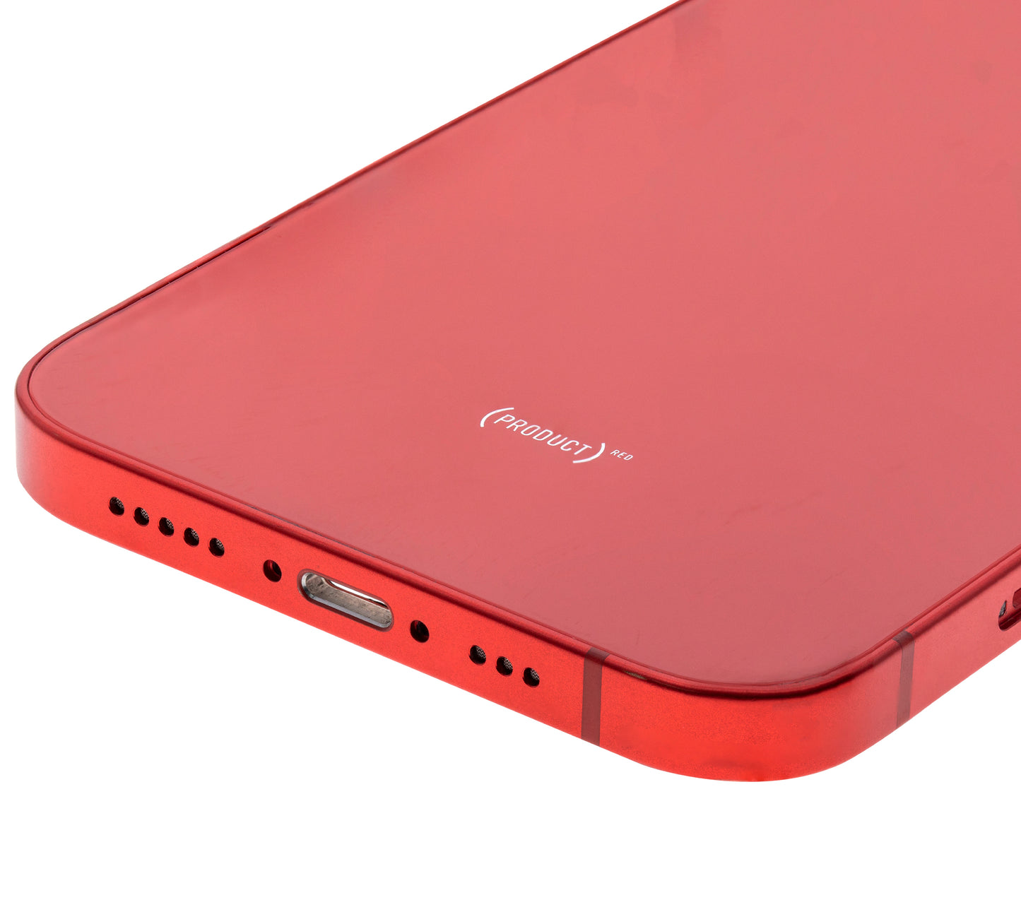 Back Housing W/ Small Parts For iPhone 12 (EU / Global Version) (Used OEM Pull: Grade A) (Red)