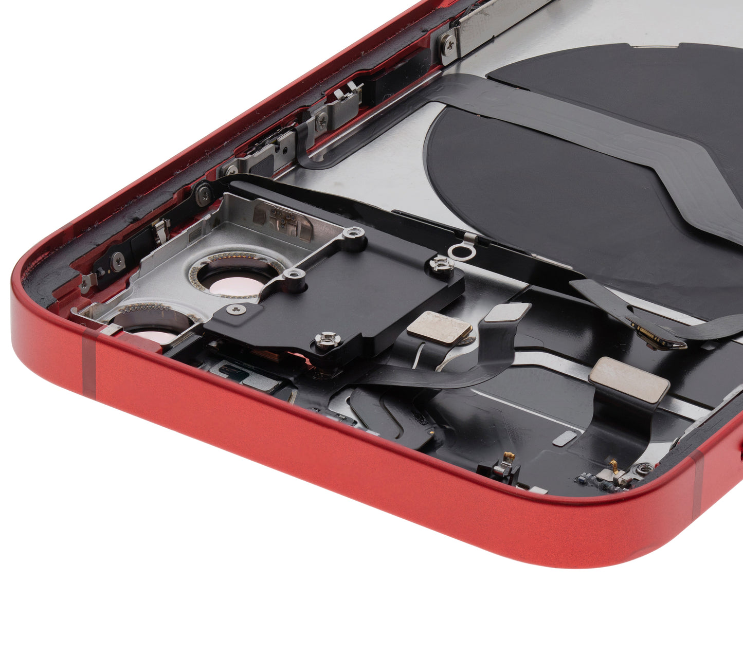 Back Housing W/ Small Parts For iPhone 12 (US Version) (Used OEM Pull: Grade A) (Red)