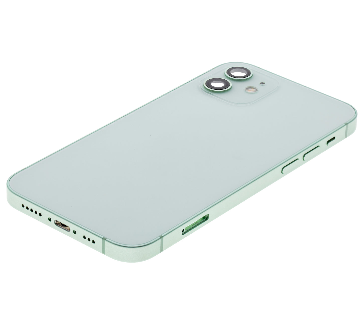 Back Housing W/ Small Parts For iPhone 12 (US Version) (Used OEM Pull: Grade B) (Green)