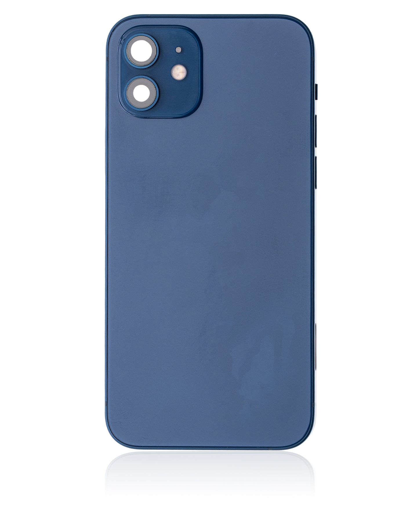 Back Housing W/ Small Parts For iPhone 12 (US Version) (Used OEM Pull: Grade C) (Blue)