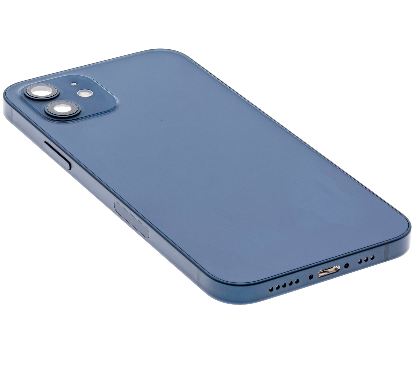 Back Housing W/ Small Parts For iPhone 12 (US Version) (Used OEM Pull: Grade C) (Blue)