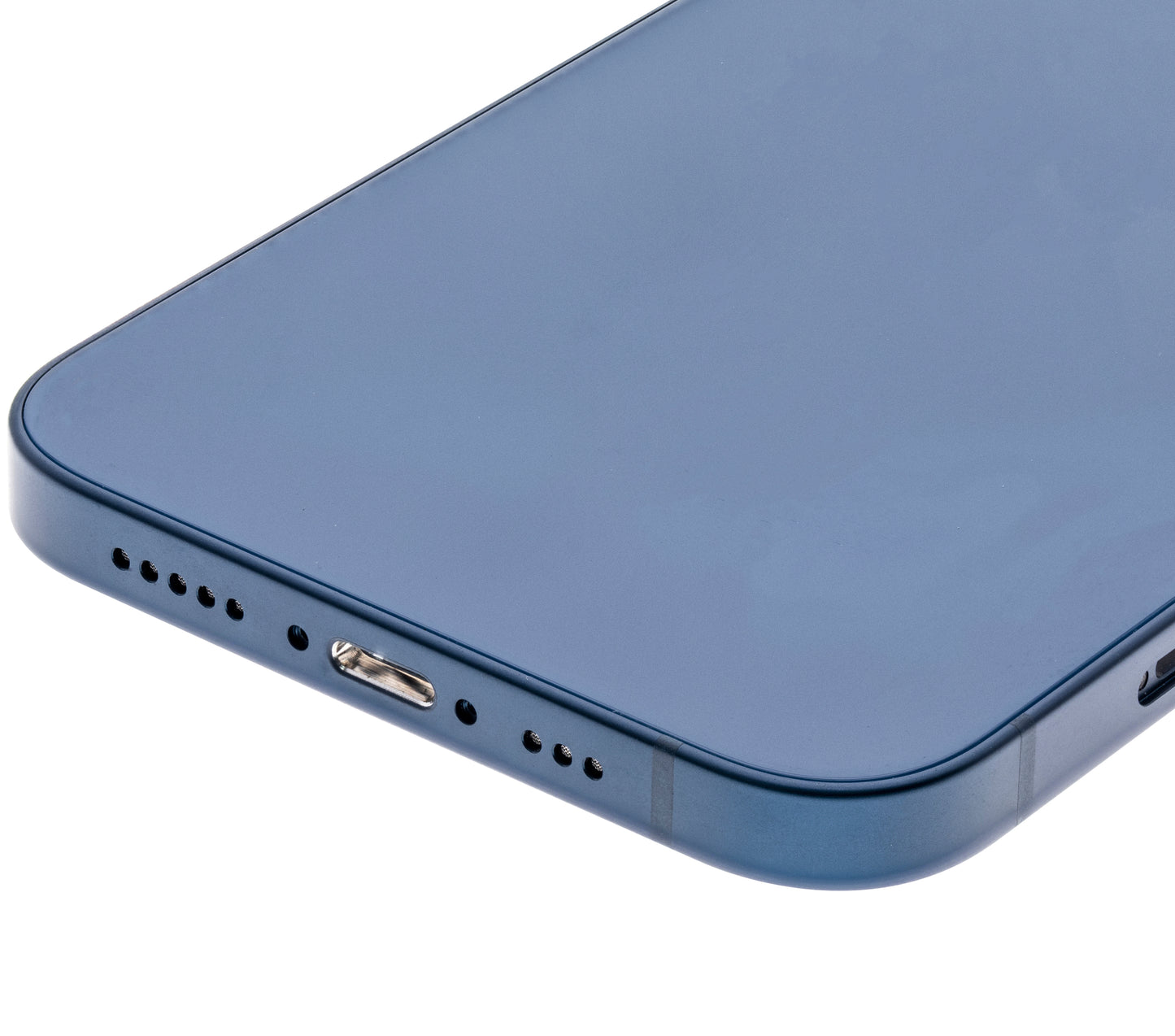 Back Housing W/ Small Parts For iPhone 12 (US Version) (Used OEM Pull: Grade B) (Blue)