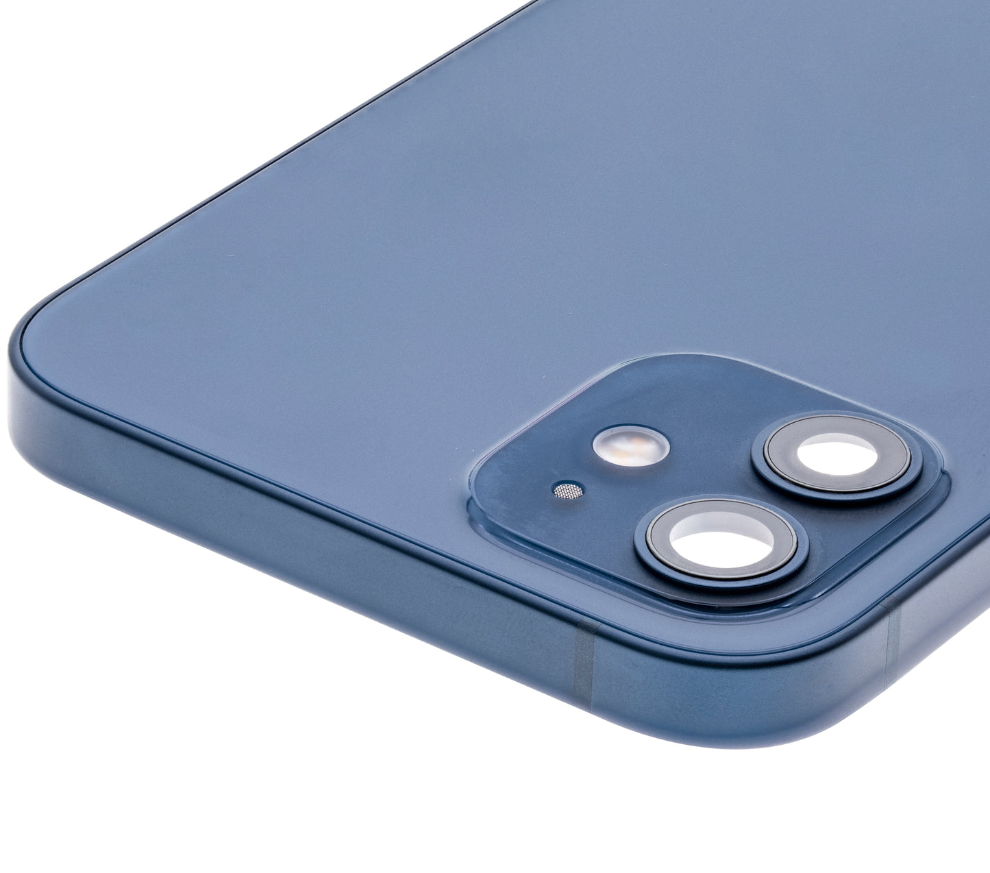 Back Housing W/ Small Parts For iPhone 12 (US Version) (Used OEM Pull: Grade C) (Blue)
