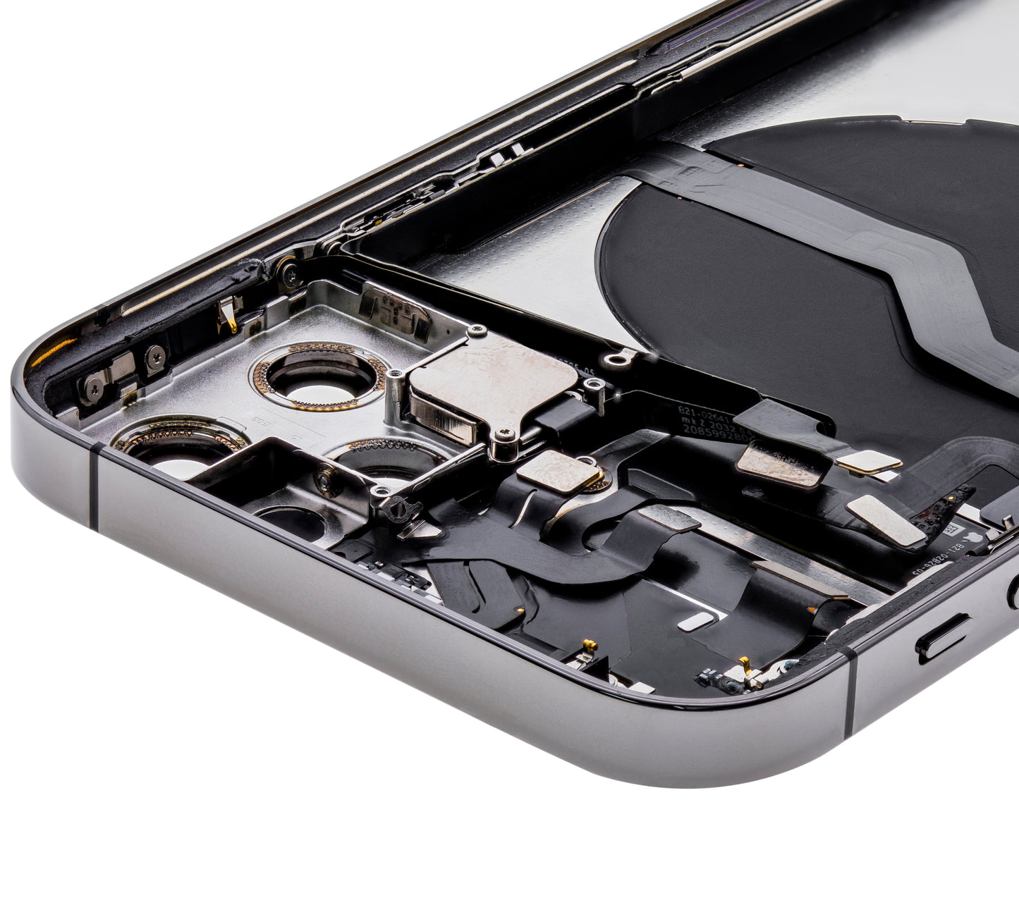 Back Housing W/ Small Parts For iPhone 12 Pro (US Version) (Used OEM Pull: Grade A) (Graphite)