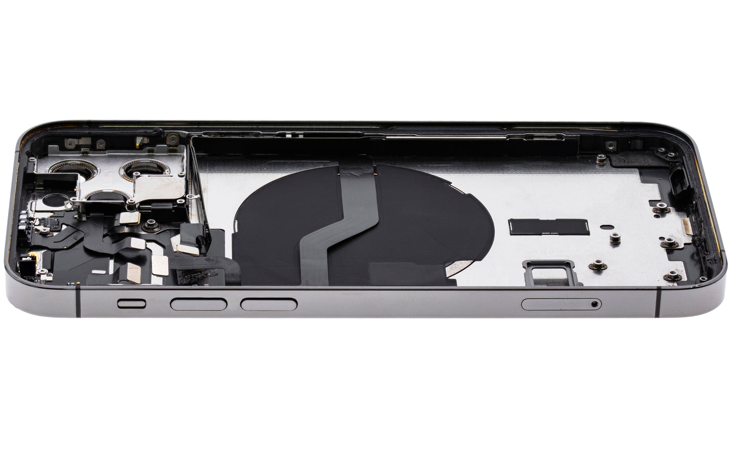 Back Housing W/ Small Parts For iPhone 12 Pro (US Version) (Used OEM Pull: Grade A) (Graphite)