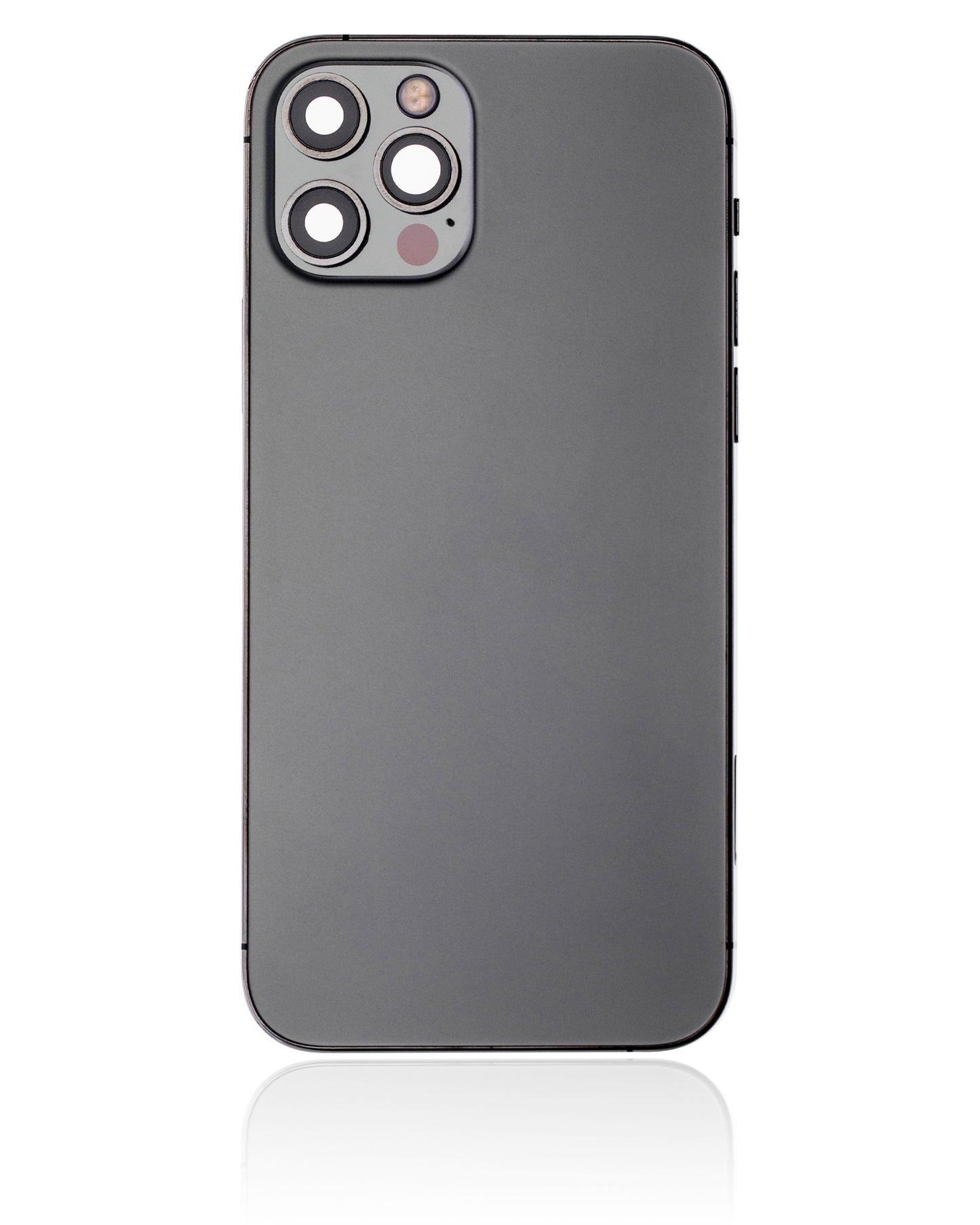 Back Housing W/ Small Parts For iPhone 12 Pro (US Version) (Used OEM Pull: Grade C) (Graphite)