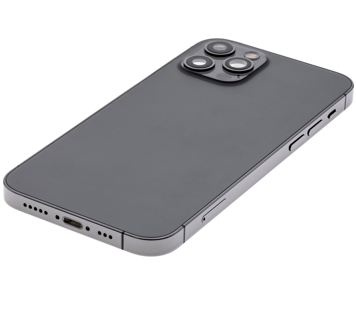 Back Housing W/ Small Parts For iPhone 12 Pro (US Version) (Used OEM Pull: Grade A) (Graphite)