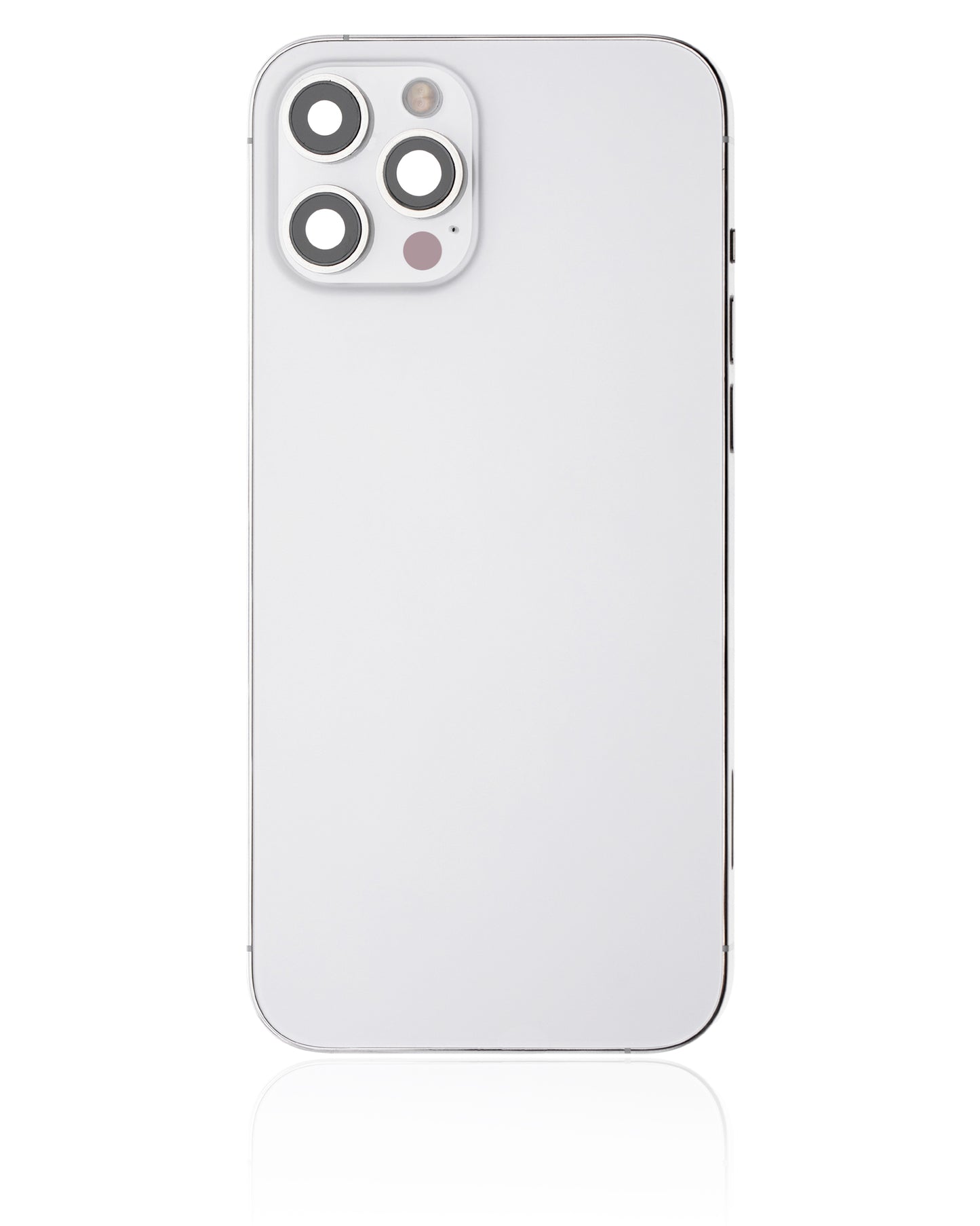 Back Housing W/ Small Parts For iPhone 12 Pro (US Version) (Used OEM Pull: Grade B) (Silver)