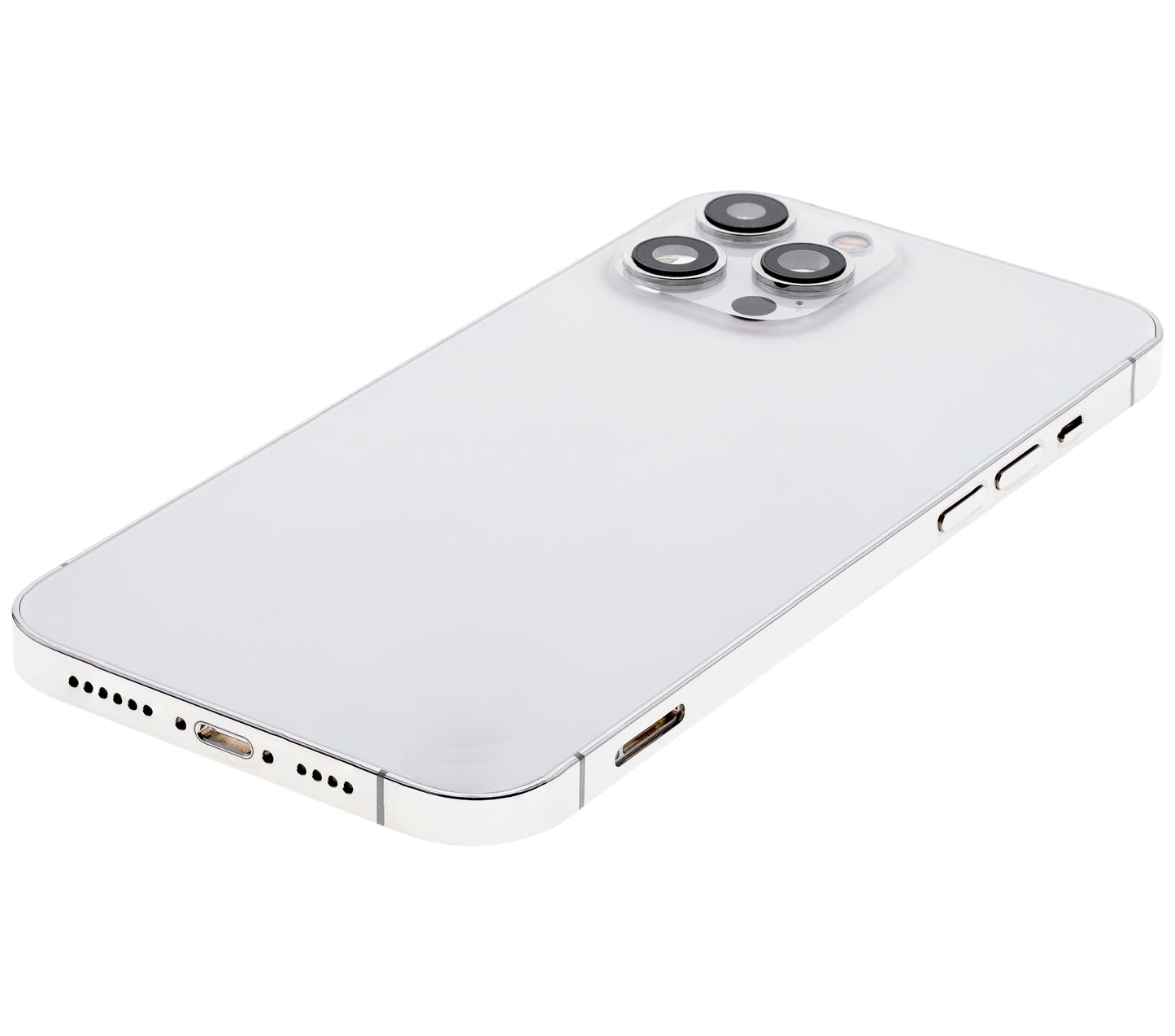 Back Housing W/ Small Parts For iPhone 12 Pro (US Version) (Used OEM Pull: Grade A) (Silver)