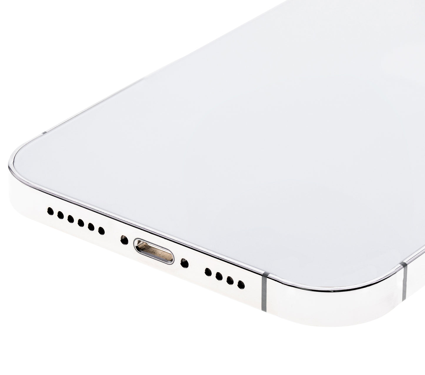 Back Housing W/ Small Parts For iPhone 12 Pro (US Version) (Used OEM Pull: Grade B) (Silver)