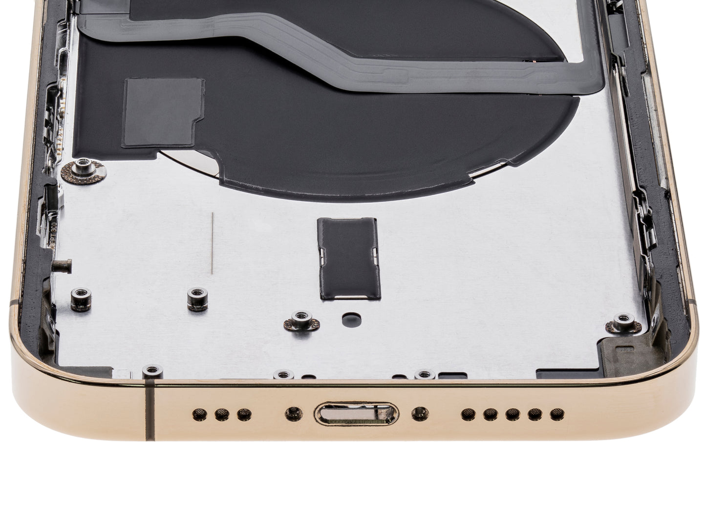Back Housing W/ Small Parts For iPhone 12 Pro (US Version) (Used OEM Pull: Grade A) (Gold)
