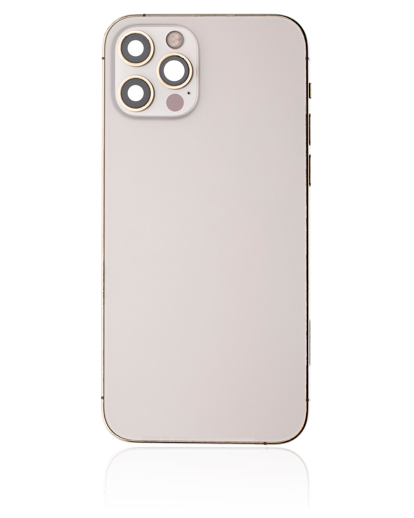 Back Housing W/ Small Parts For iPhone 12 Pro (EU / Global Version) (Used OEM Pull: Grade B) (Gold)