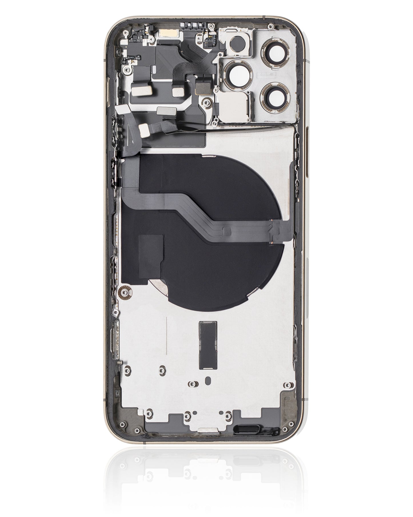Back Housing W/ Small Parts For iPhone 12 Pro (US Version) (Used OEM Pull: Grade B) (Gold)
