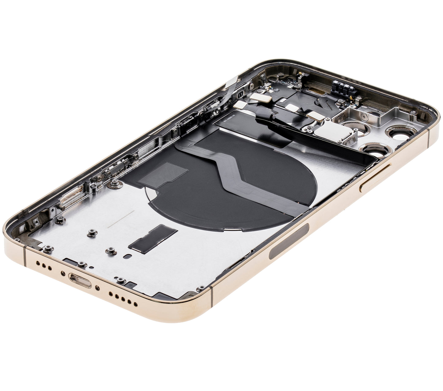 Back Housing W/ Small Parts For iPhone 12 Pro (US Version) (Used OEM Pull: Grade B) (Gold)