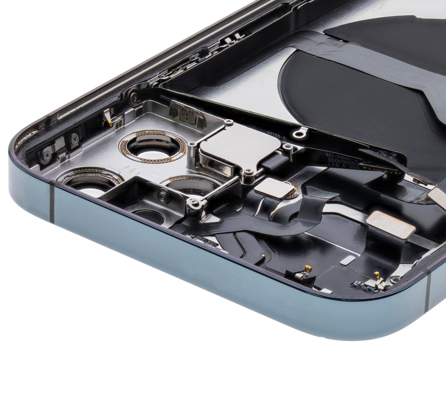 Back Housing W/ Small Parts For iPhone 12 Pro (US Version) (Used OEM Pull: Grade A) (Pacific Blue)