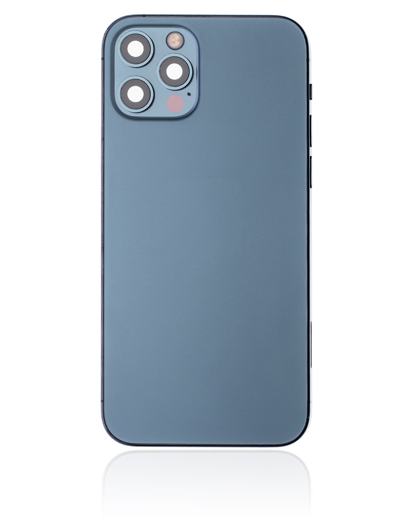 Back Housing W/ Small Parts For iPhone 12 Pro (EU / Global Version) (Used OEM Pull: Grade C) (Pacific Blue)