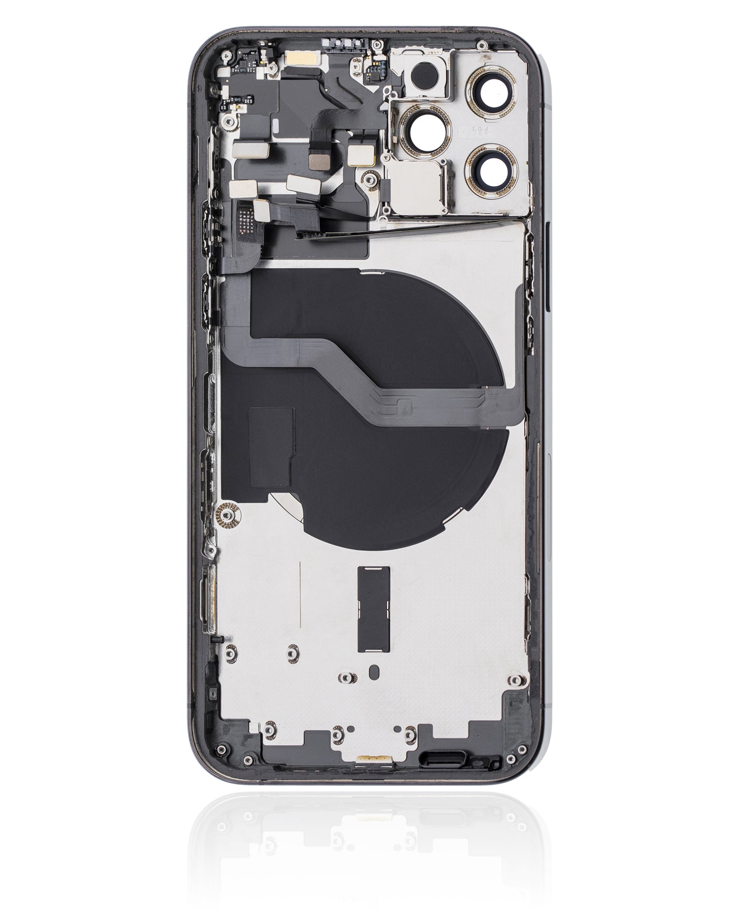 Back Housing W/ Small Parts For iPhone 12 Pro (US Version) (Used OEM Pull: Grade C) (Pacific Blue)