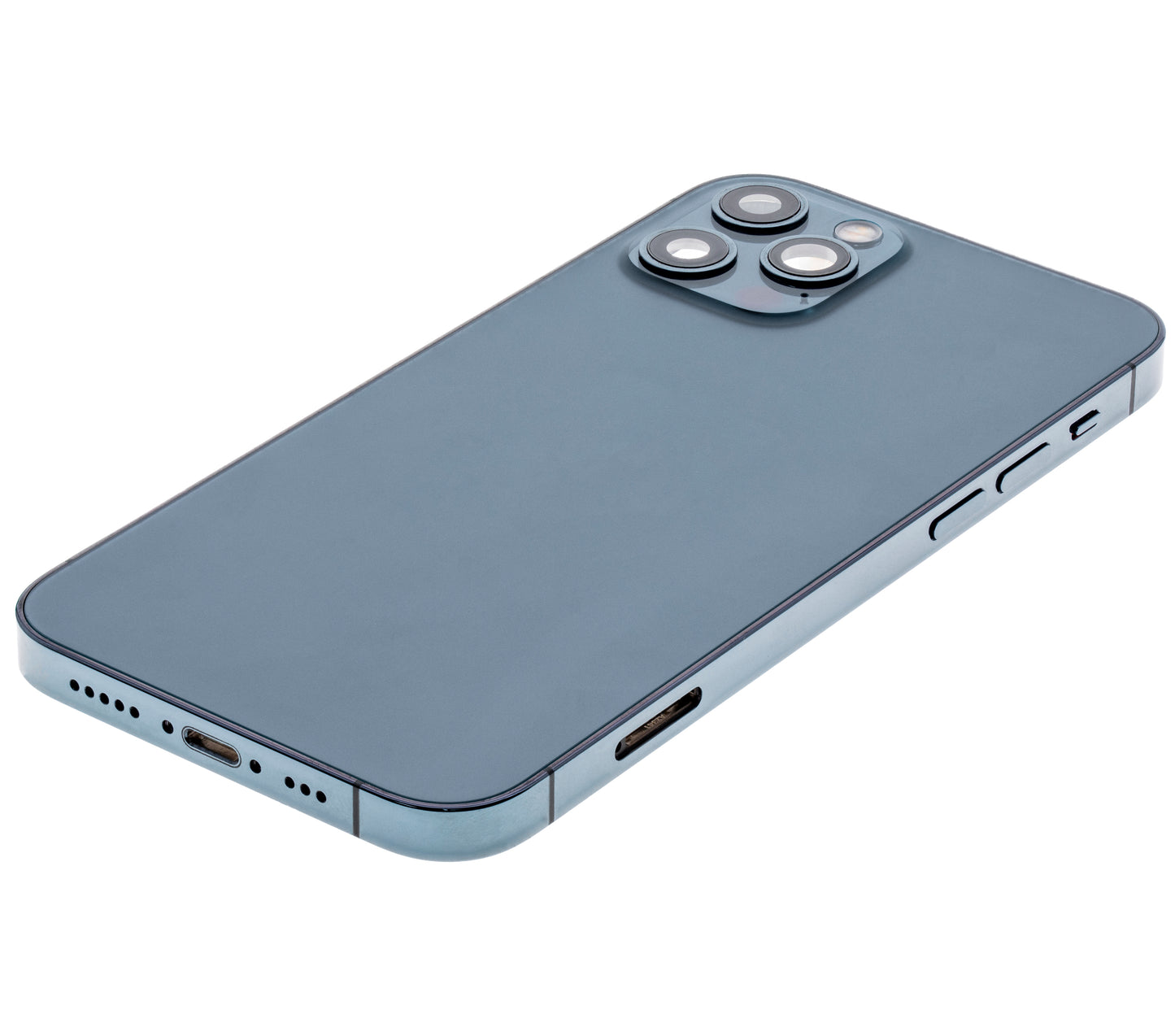 Back Housing W/ Small Parts For iPhone 12 Pro (US Version) (Used OEM Pull: Grade A) (Pacific Blue)
