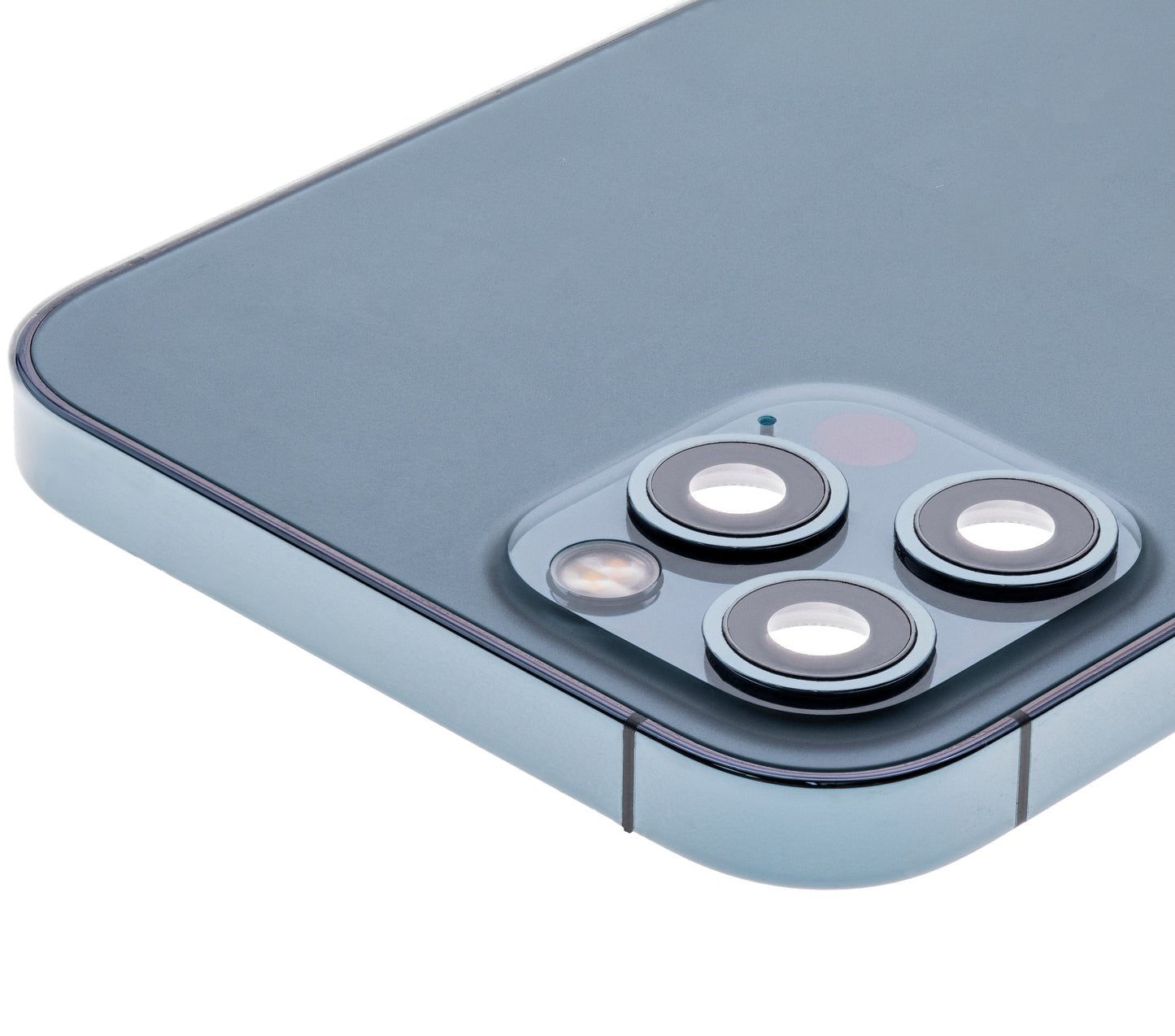Back Housing W/ Small Parts For iPhone 12 Pro (US Version) (Used OEM Pull: Grade B) (Pacific Blue)