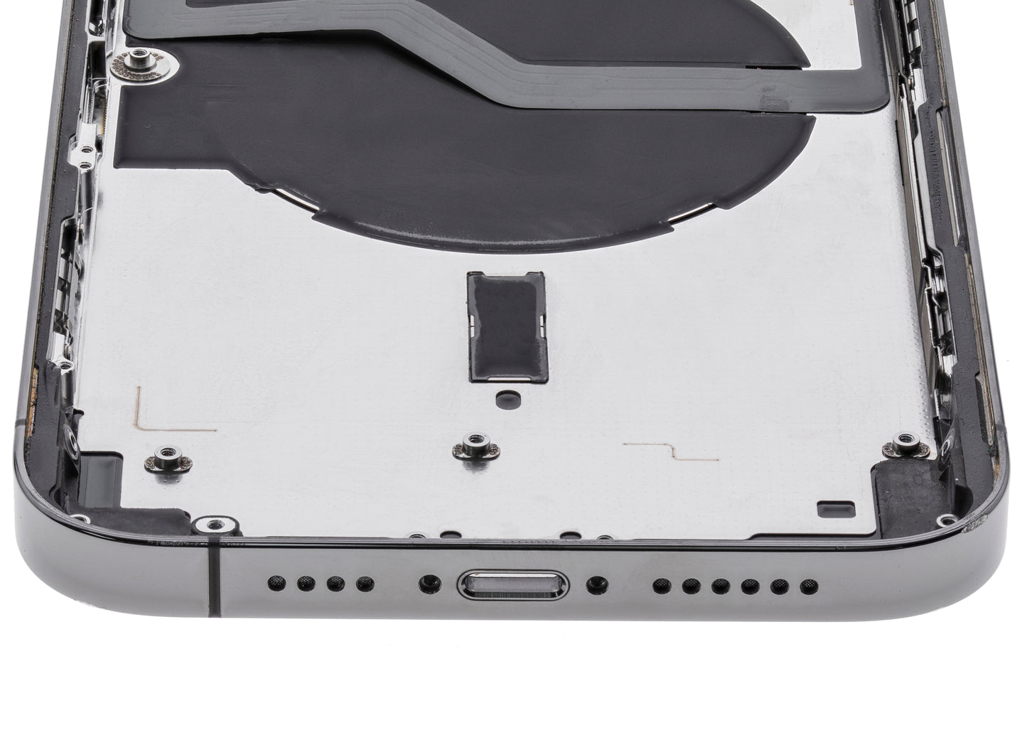 Back Housing W/ Small Parts For iPhone 12 Pro Max (US Version) (Used OEM Pull: Grade A) (Graphite)