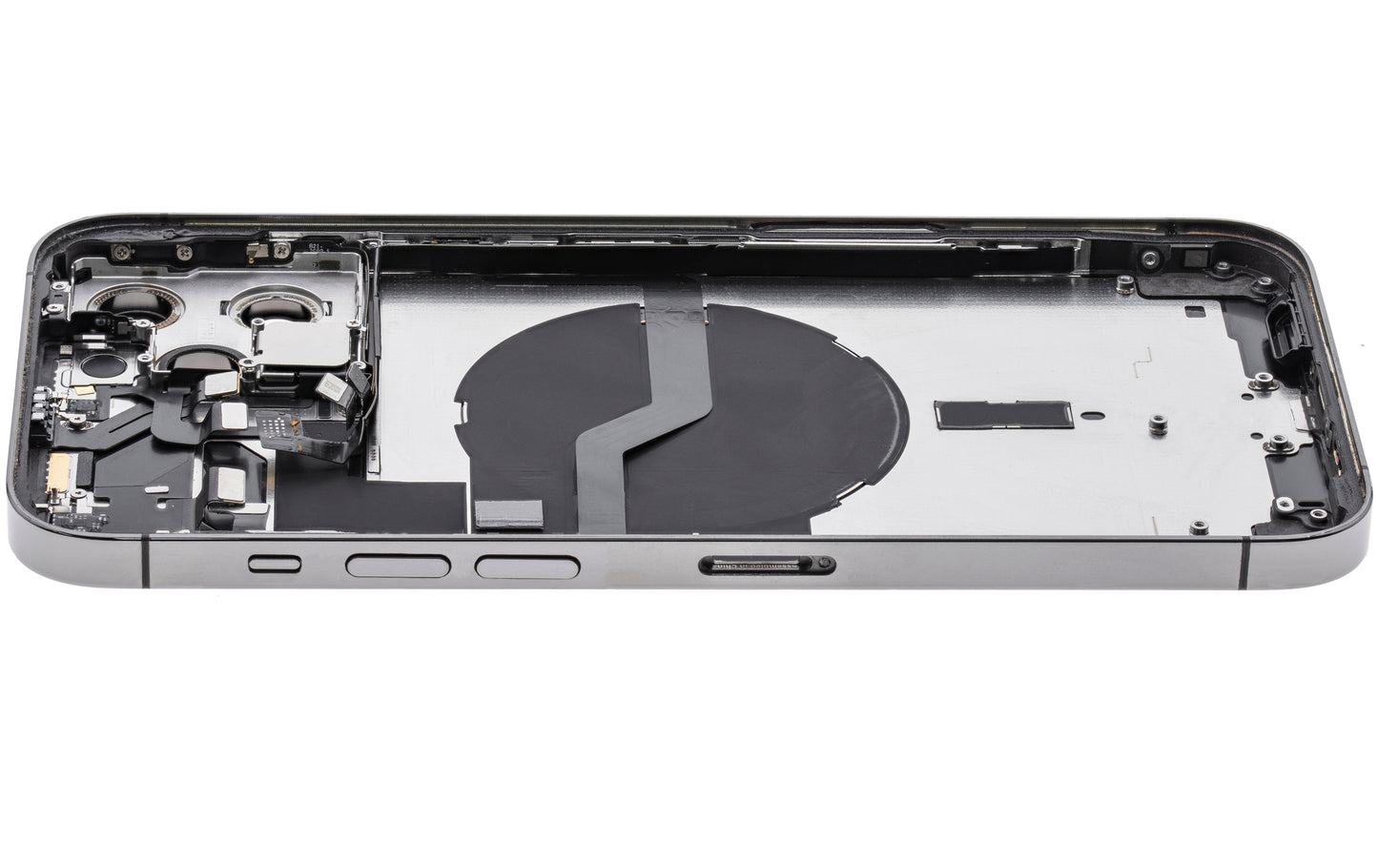 Back Housing W/ Small Parts For iPhone 12 Pro Max (US Version) (Used OEM Pull: Grade A) (Graphite)