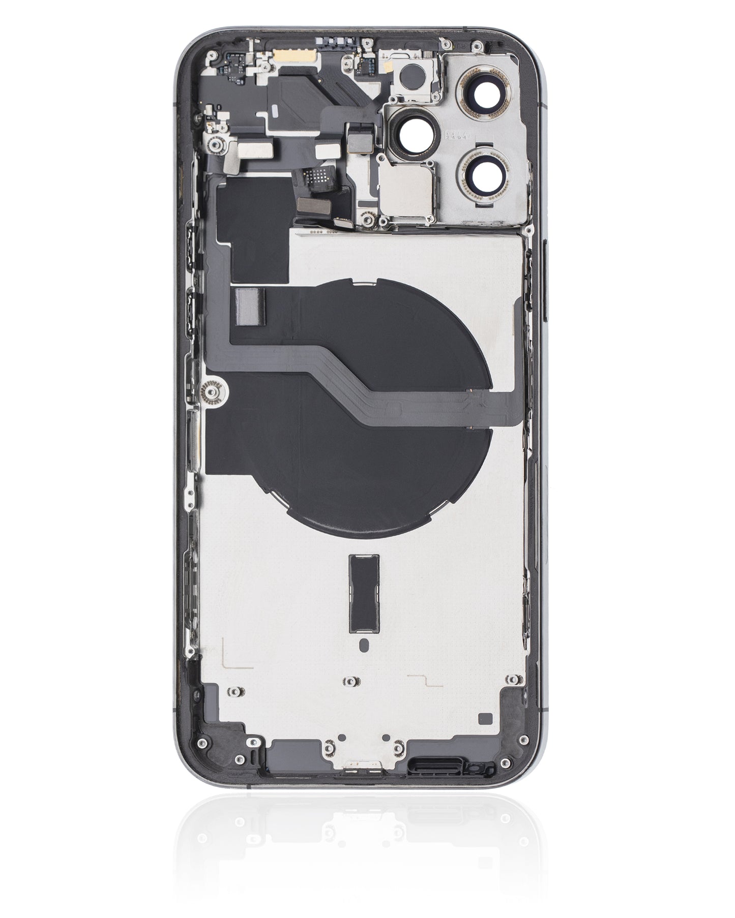 Back Housing W/ Small Parts For iPhone 12 Pro Max (US Version) (Used OEM Pull: Grade A) (Graphite)