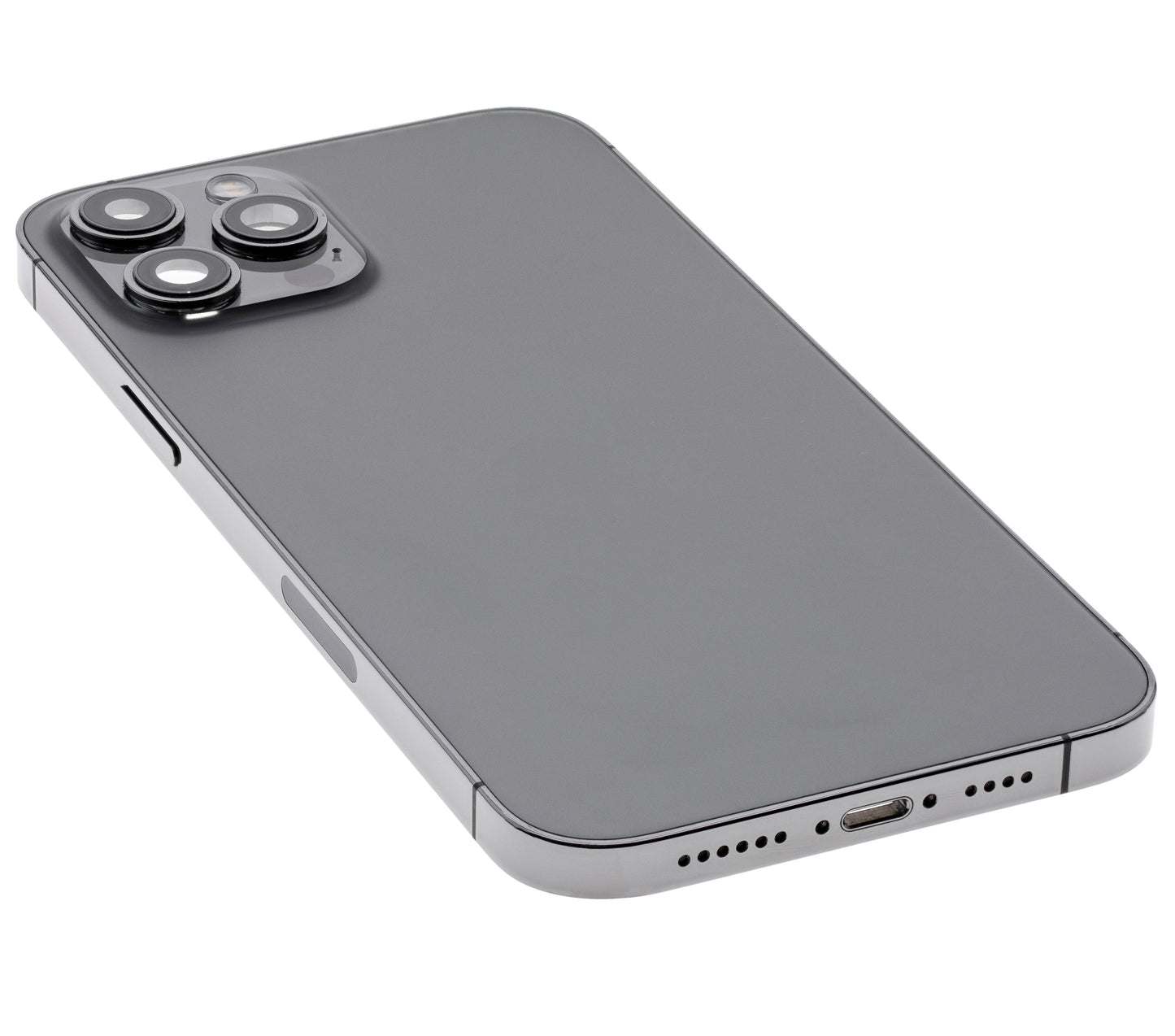 Back Housing W/ Small Parts For iPhone 12 Pro Max (US Version) (Used OEM Pull: Grade A) (Graphite)
