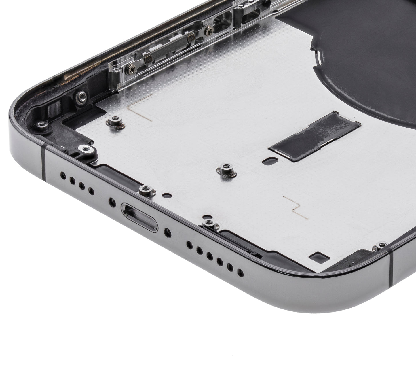 Back Housing W/ Small Parts For iPhone 12 Pro Max (US Version) (Used OEM Pull: Grade A) (Graphite)