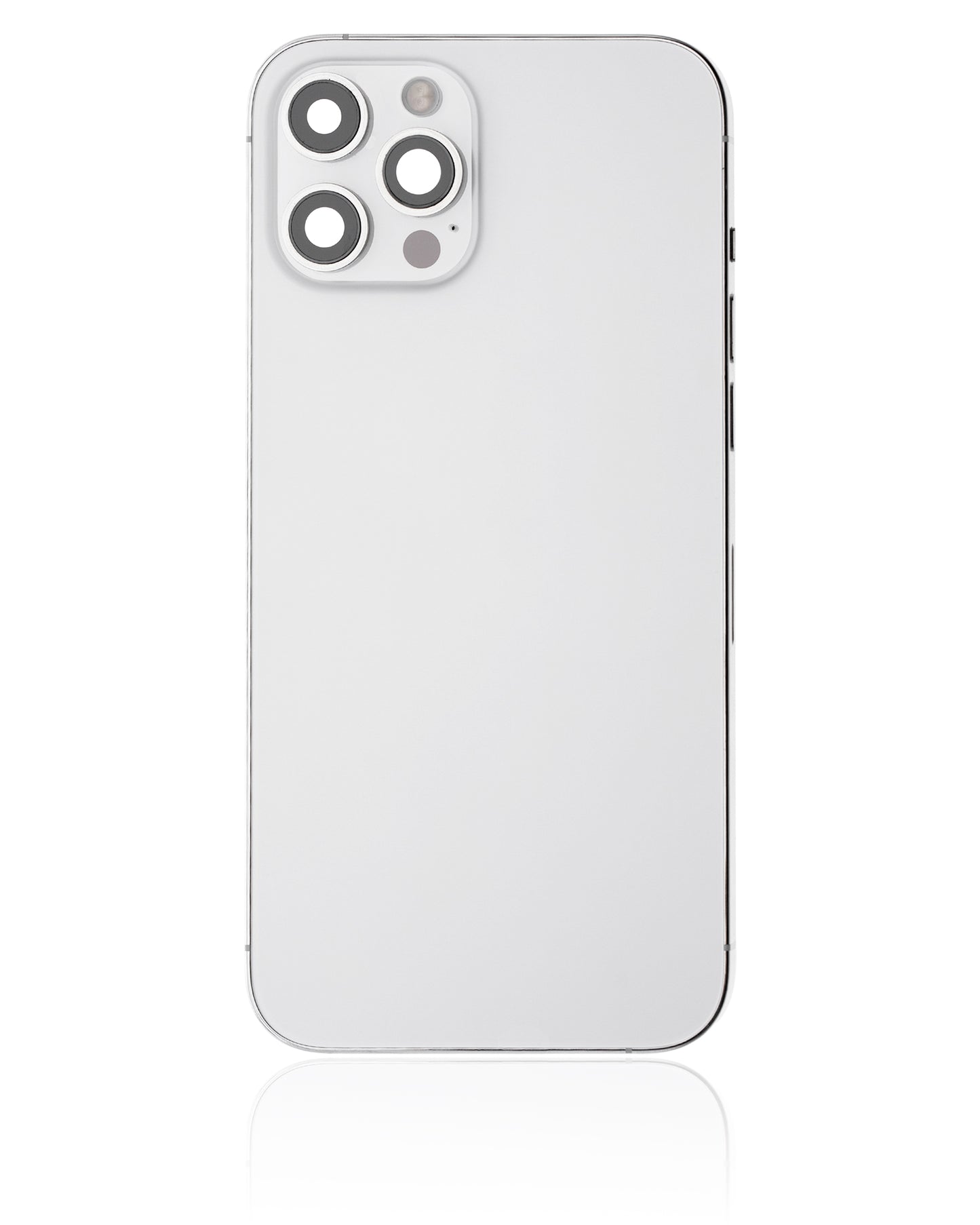 Back Housing W/ Small Parts For iPhone 12 Pro Max (US Version) (Used OEM Pull: Grade B) (Silver)