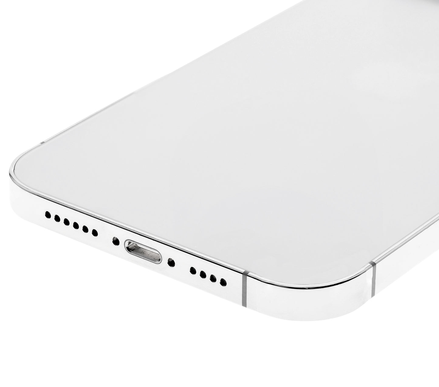 Back Housing W/ Small Parts For iPhone 12 Pro Max (US Version) (Used OEM Pull: Grade B) (Silver)