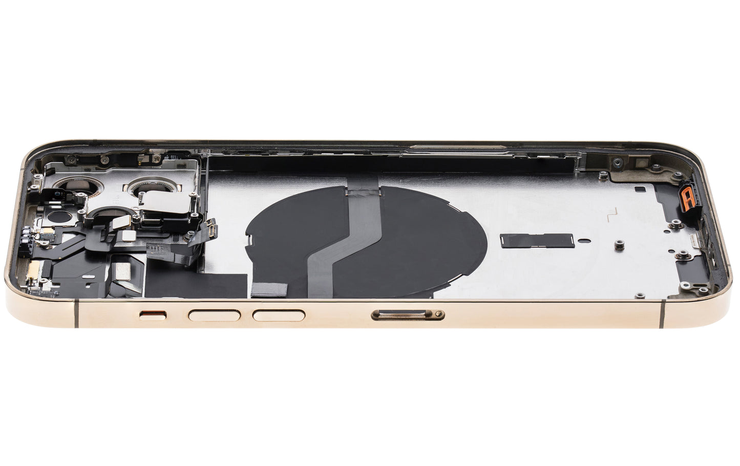Back Housing W/ Small Parts For iPhone 12 Pro Max (US Version) (Used OEM Pull: Grade B) (Gold)