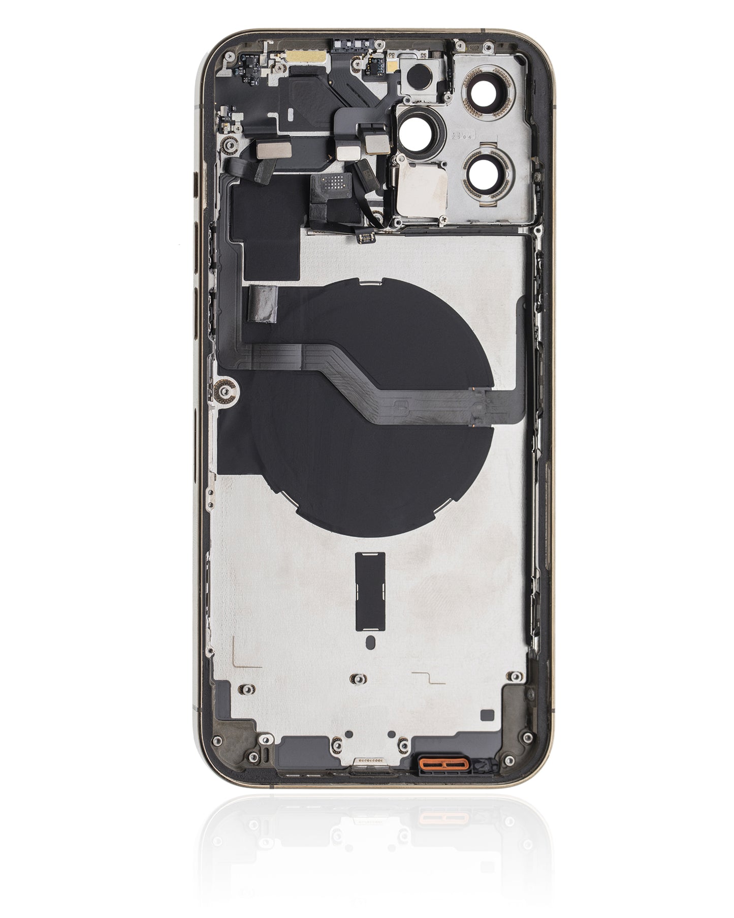 Back Housing W/ Small Parts For iPhone 12 Pro Max (US Version) (Used OEM Pull: Grade A) (Gold)