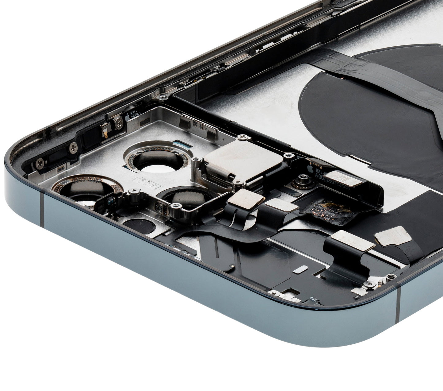 Back Housing W/ Small Parts For iPhone 12 Pro Max (US Version) (Used OEM Pull: Grade A) (Pacific Blue)