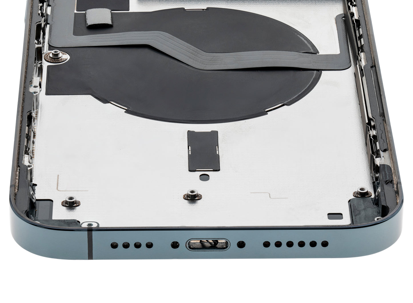 Back Housing W/ Small Parts For iPhone 12 Pro Max (EU / Global Version) (Used OEM Pull: Grade A) (Pacific Blue)