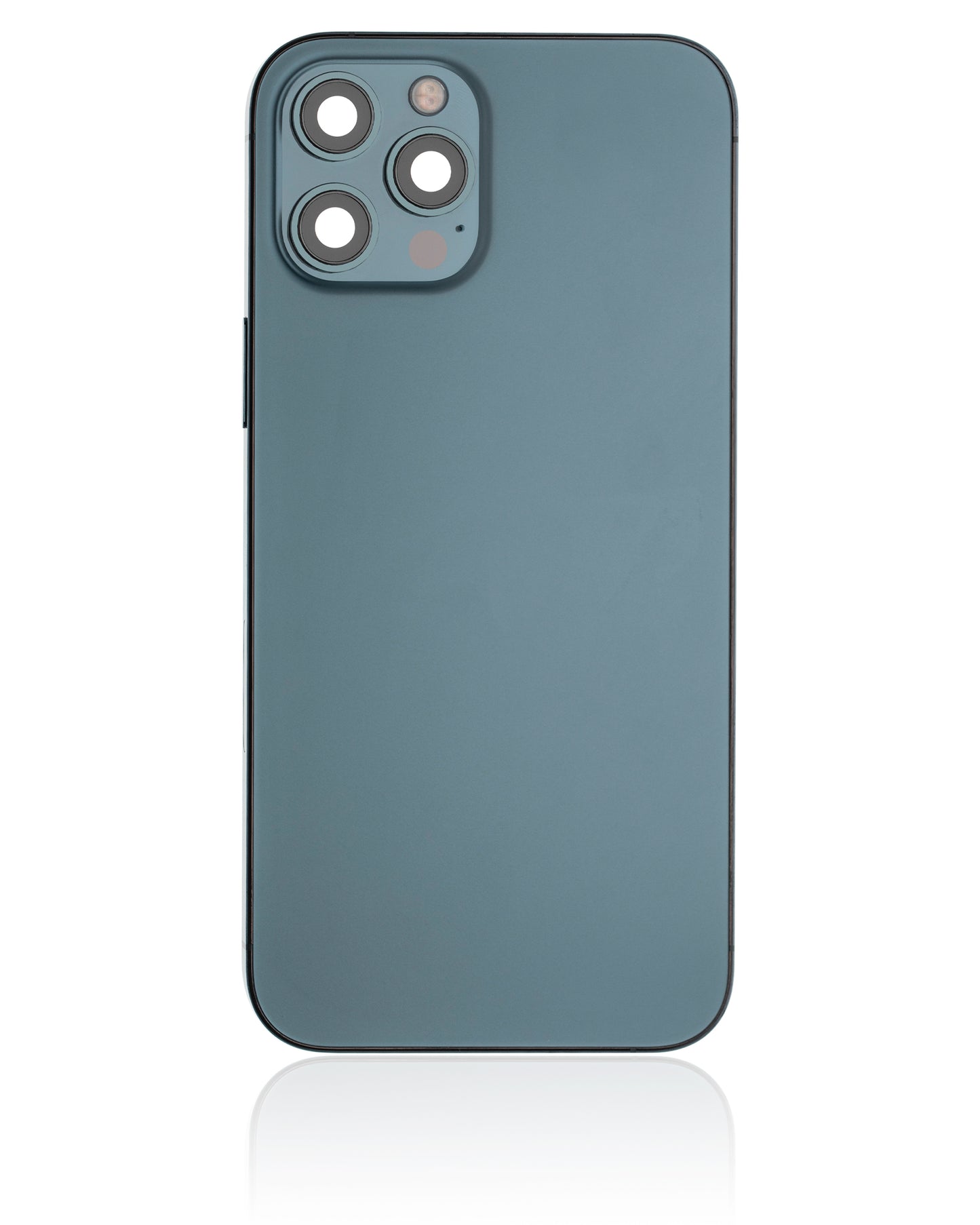 Back Housing W/ Small Parts For iPhone 12 Pro Max (US Version) (Used OEM Pull: Grade A) (Pacific Blue)