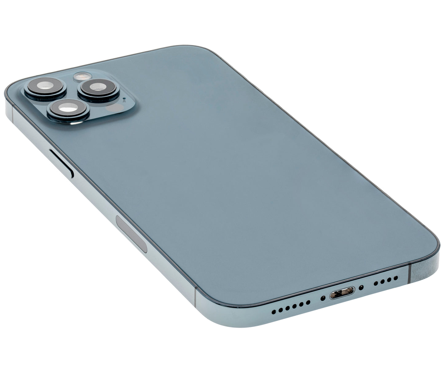 Back Housing W/ Small Parts For iPhone 12 Pro Max (EU / Global Version) (Used OEM Pull: Grade A) (Pacific Blue)