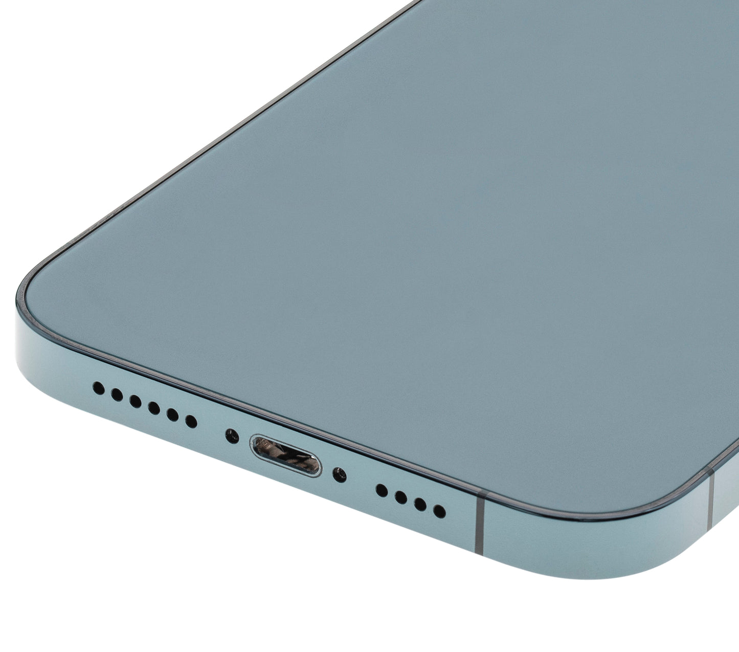 Back Housing W/ Small Parts For iPhone 12 Pro Max (US Version) (Used OEM Pull: Grade A) (Pacific Blue)