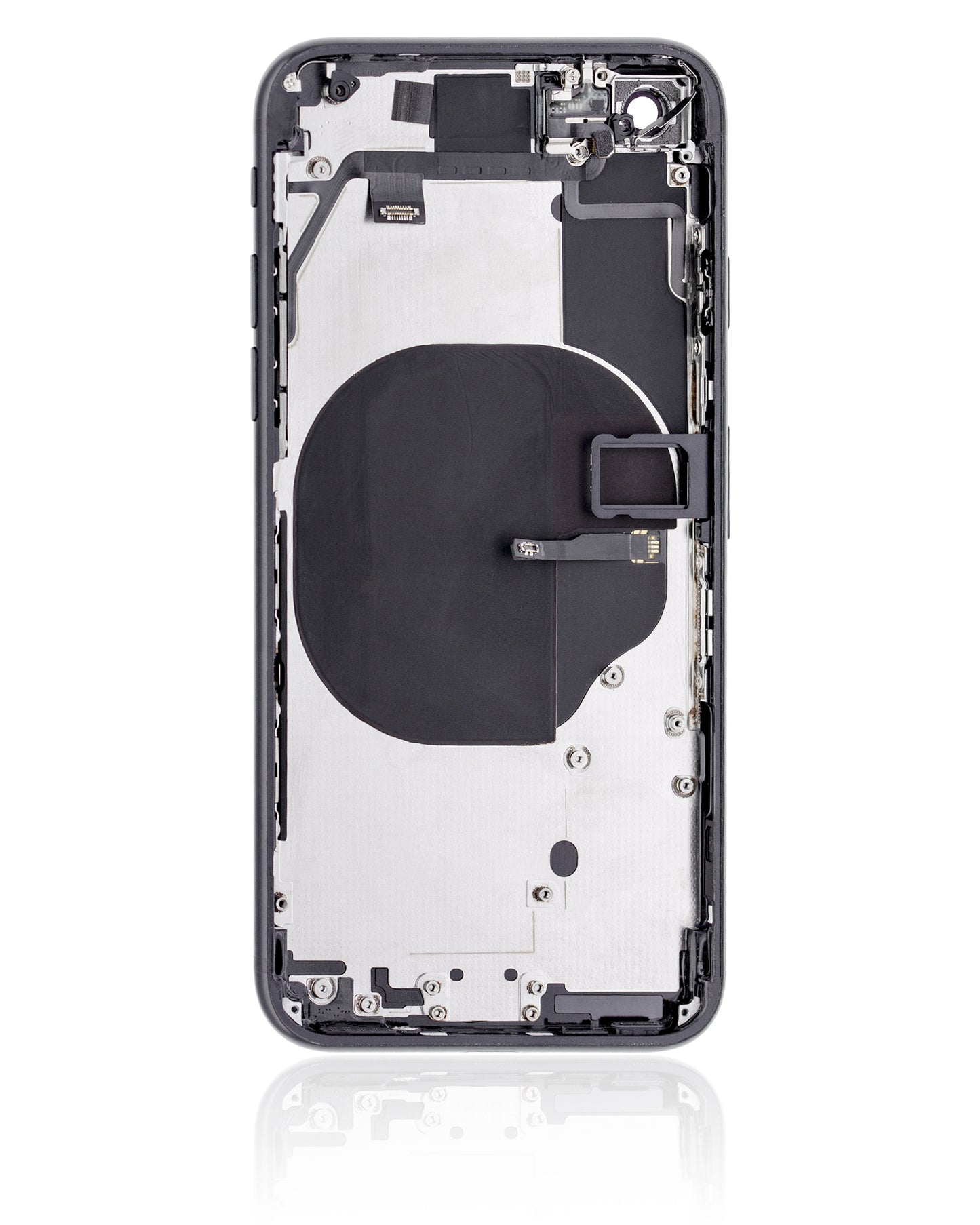 Back Housing W/ Small Components Pre-Installed For iPhone SE (2020) (Used OEM Pull: Grade A) (Black)