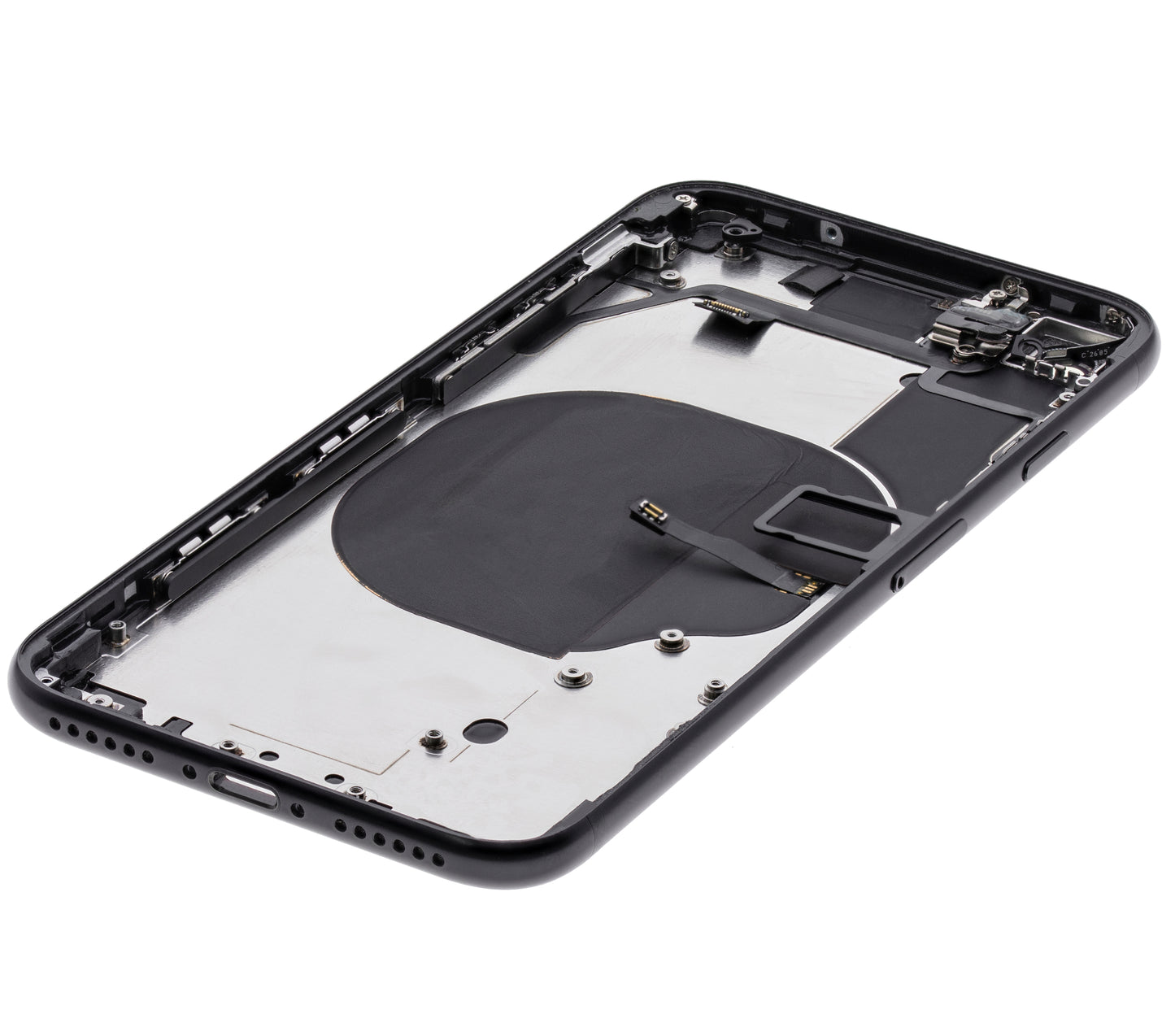 Back Housing W/ Small Components Pre-Installed For iPhone SE (2020) (Used OEM Pull: Grade A) (Black)