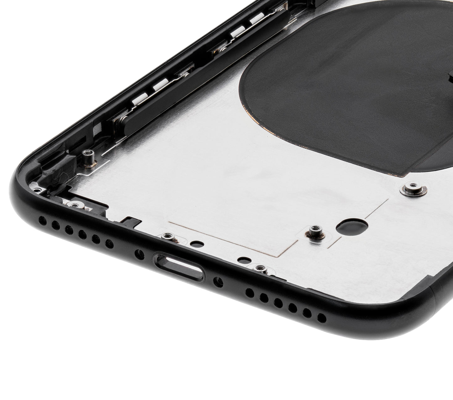 Back Housing W/ Small Components Pre-Installed For iPhone SE (2020) (Used OEM Pull: Grade A) (Black)