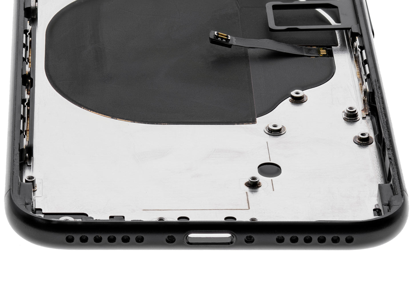 Back Housing W/ Small Components Pre-Installed For iPhone SE (2020) (Used OEM Pull: Grade B) (Black)