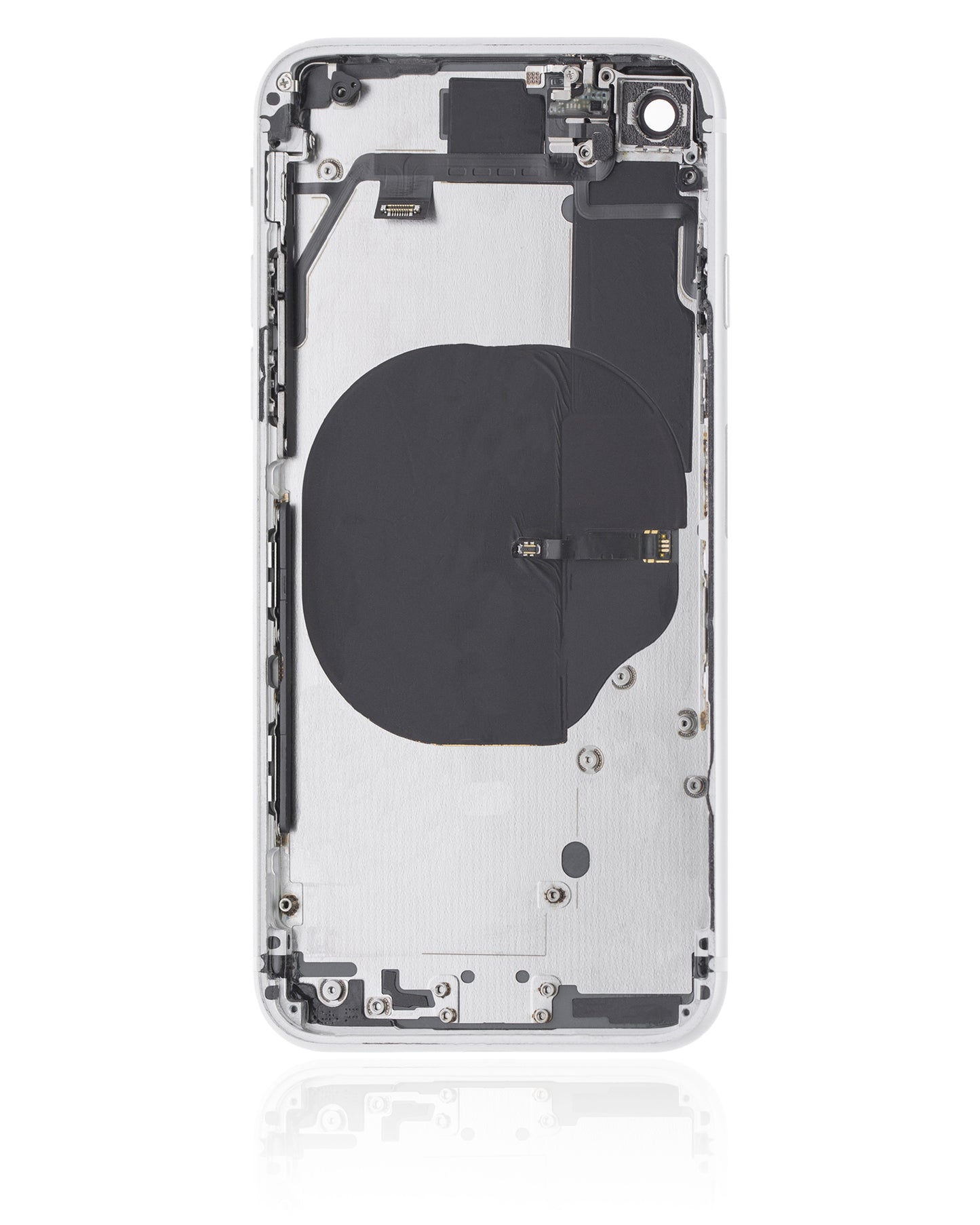 Back Housing W/ Small Components Pre-Installed For iPhone SE (2020) (Used OEM Pull: Grade A) (White)