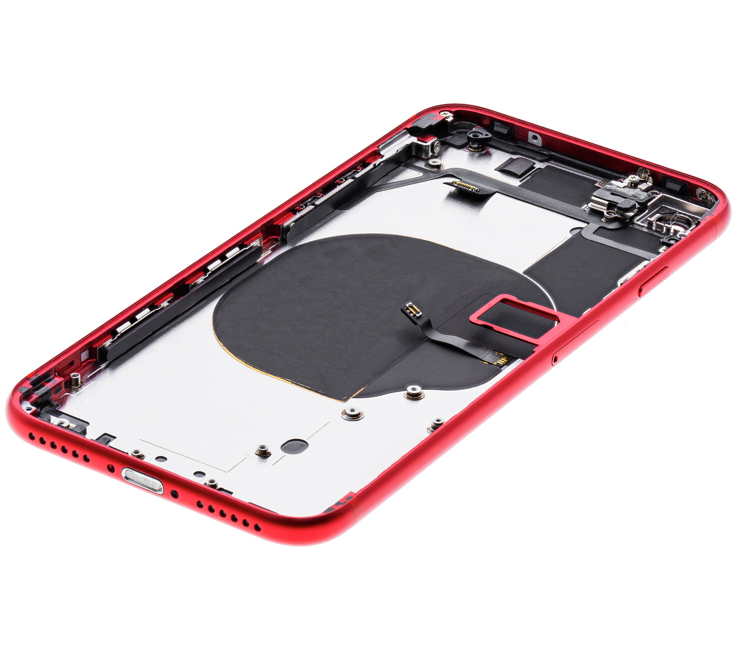 Back Housing W/ Small Components Pre-Installed For iPhone SE (2020) (Used OEM Pull: Grade A) (Red)