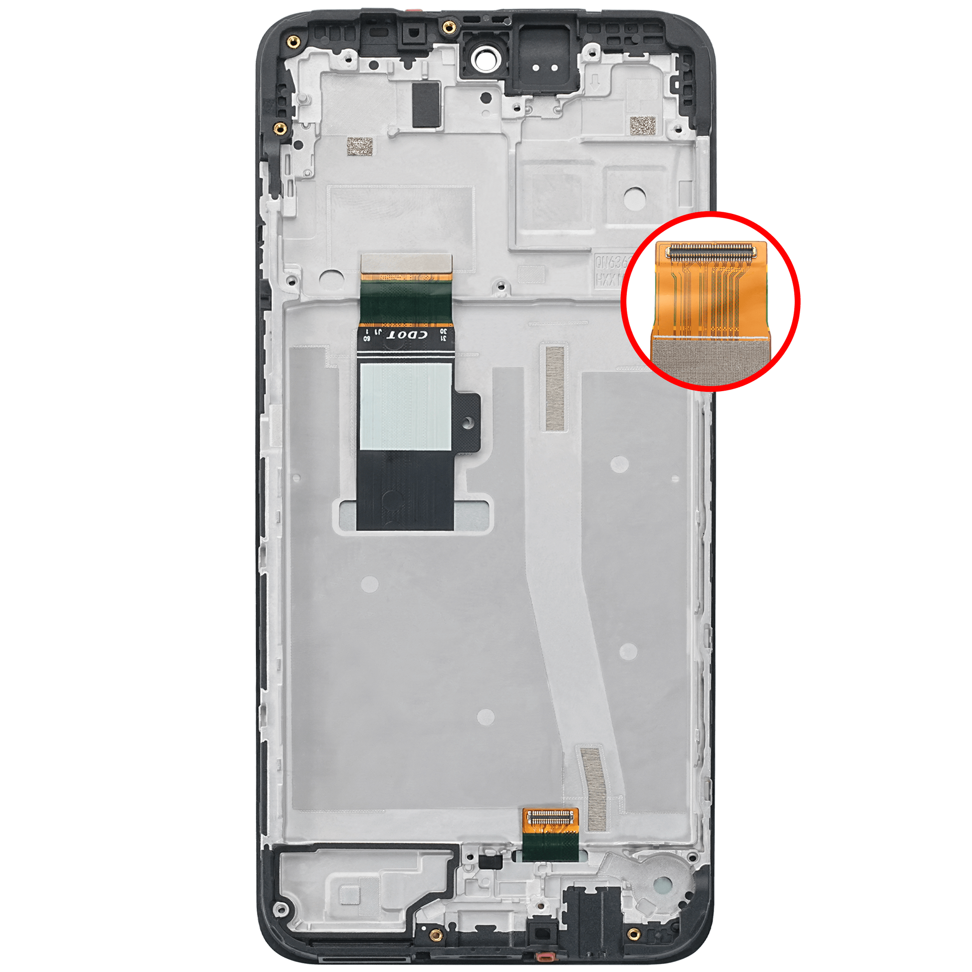 LCD Assembly With Frame For Motorola Moto G53 (XT2335 / 2022) (Refurbished) (All Colors) replacement part SKU 107082090502 image 8