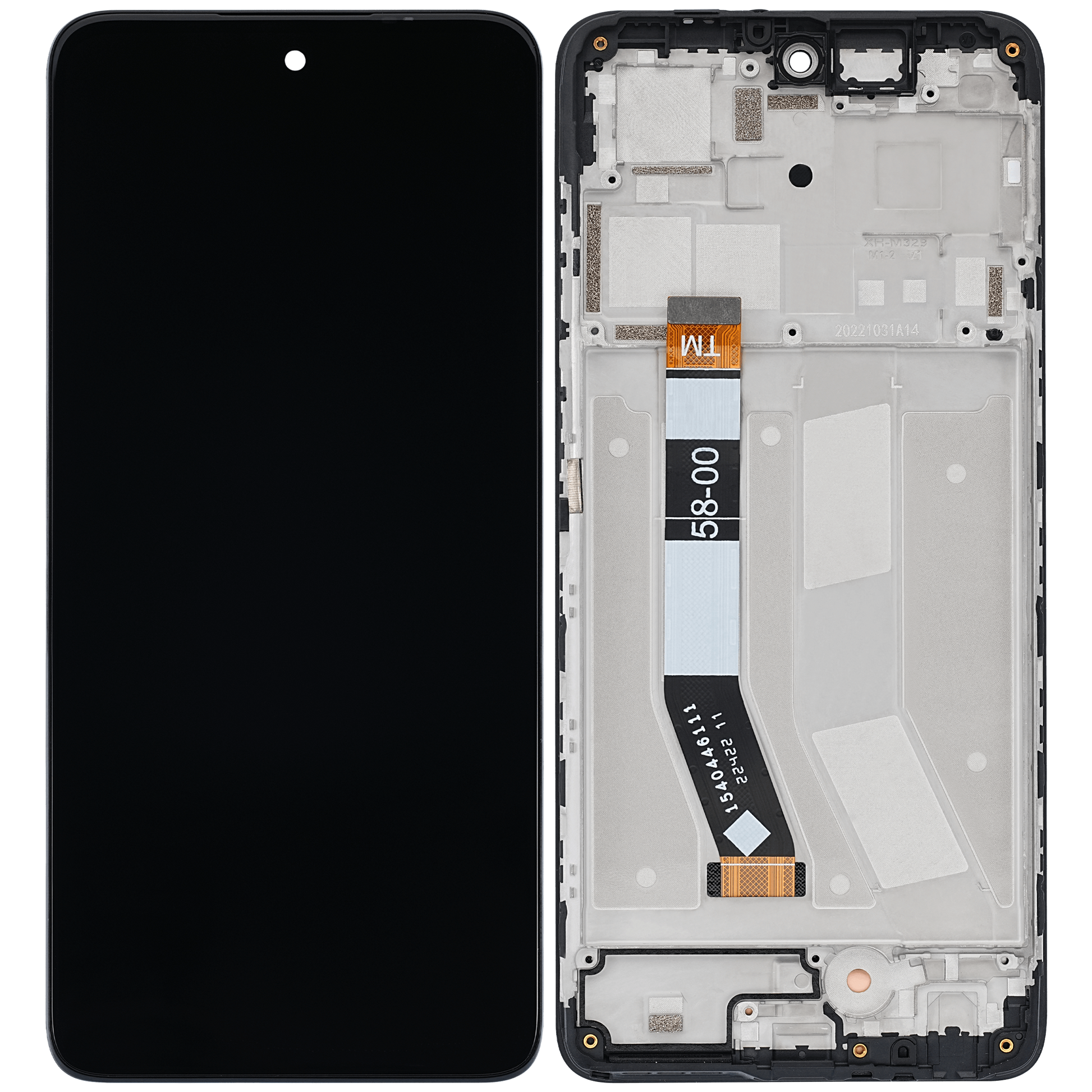 LCD Assembly With Frame For Motorola Moto G73 (XT2237 / 2022) (Refurbished) (All Colors) replacement part SKU 107082090601 image 6