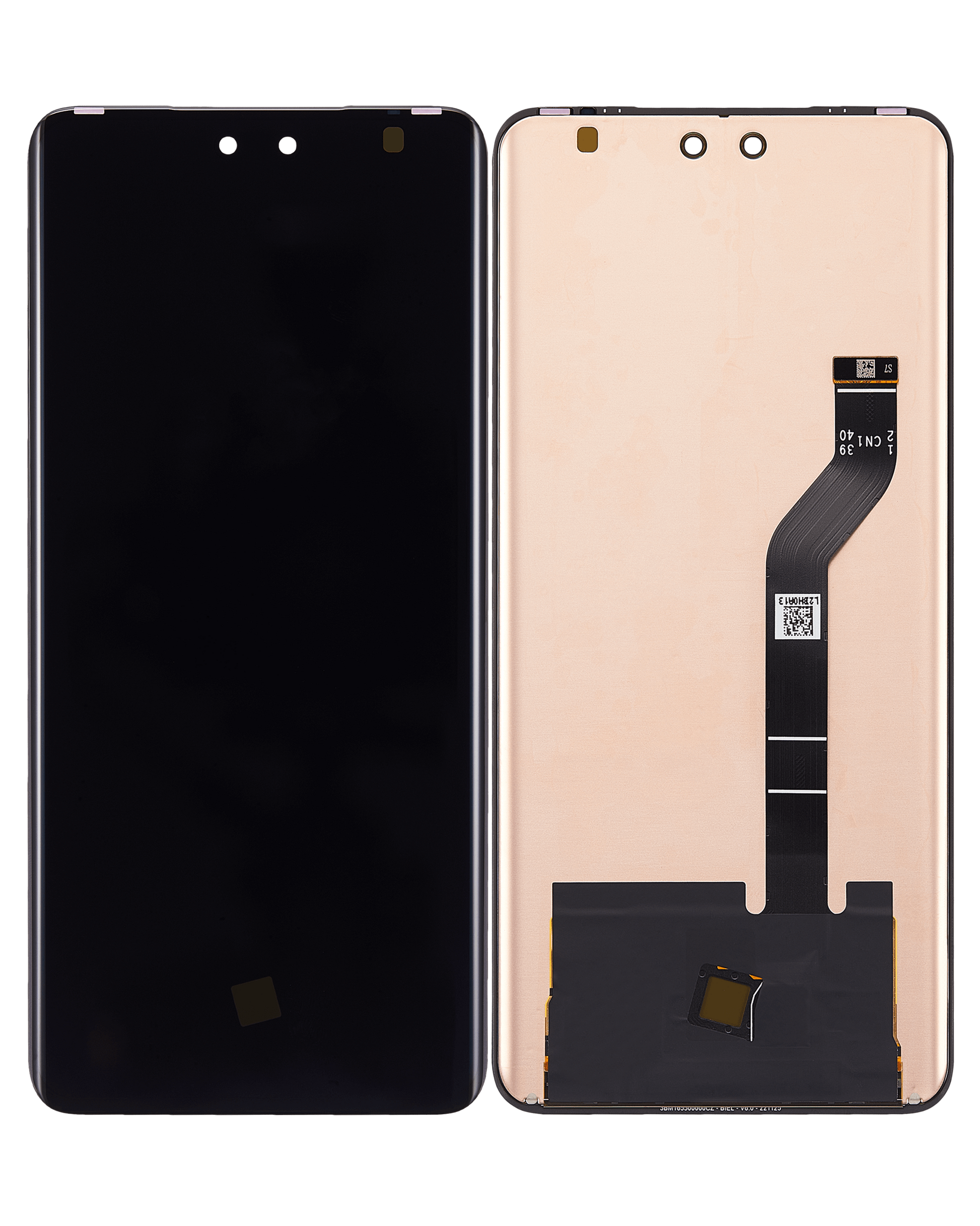 OLED Assembly Without Frame For Xiaomi 13 Lite / Civi 2 (Refurbished) (All Colors) – phone repair part product angle – OLED Display Replacement for phone repair